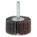 Weiler 2" x 1" x 40AO Wolverine Coated Abrasive Flap Wheel, 1/4" Stem 30732